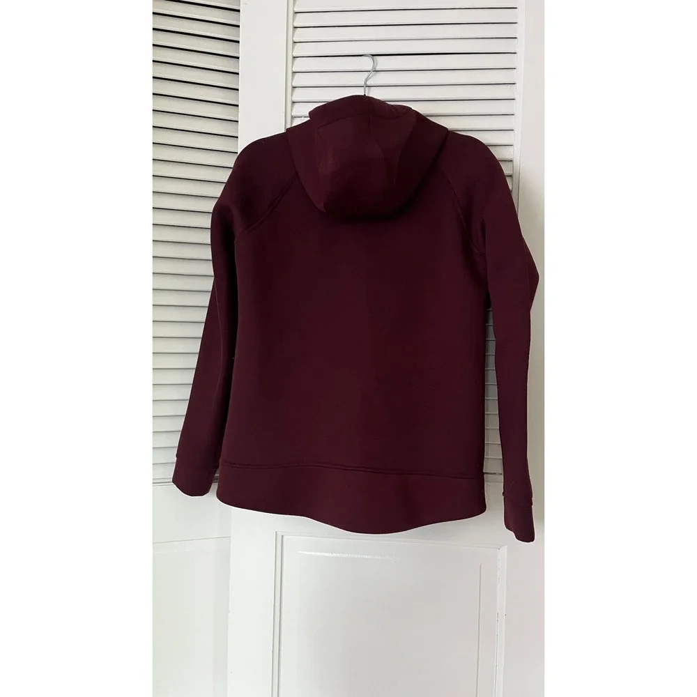 The North Face Women's Snap-Front‎ Hooded Jacket Burgundy Sz S